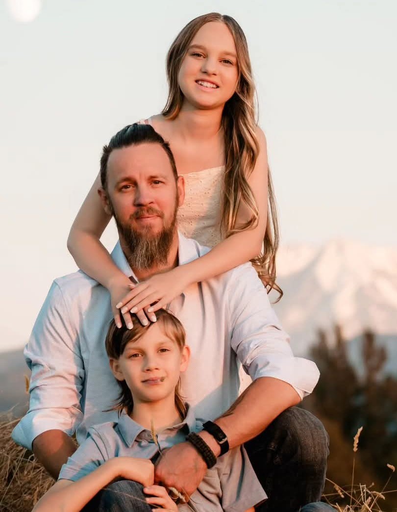 Ryan, founder of NightDesk, with his kids